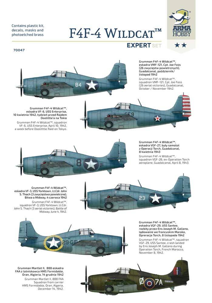 F4F-4 Wildcat, Expert Set 1/72 - 4