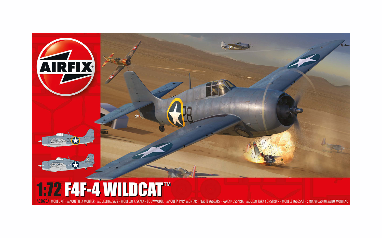 Grumman F4F-4 Wildcat, WWII US Navy Fighter 1/72