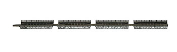 Ramper, 4st raka 100mm