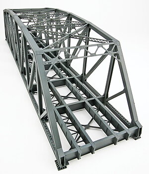 Arched Pratt Truss Railroad Bridge -- Double-Track Kit