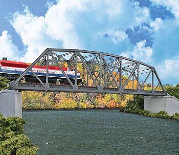Arched Pratt Truss Railroad Bridge -- Double-Track Kit