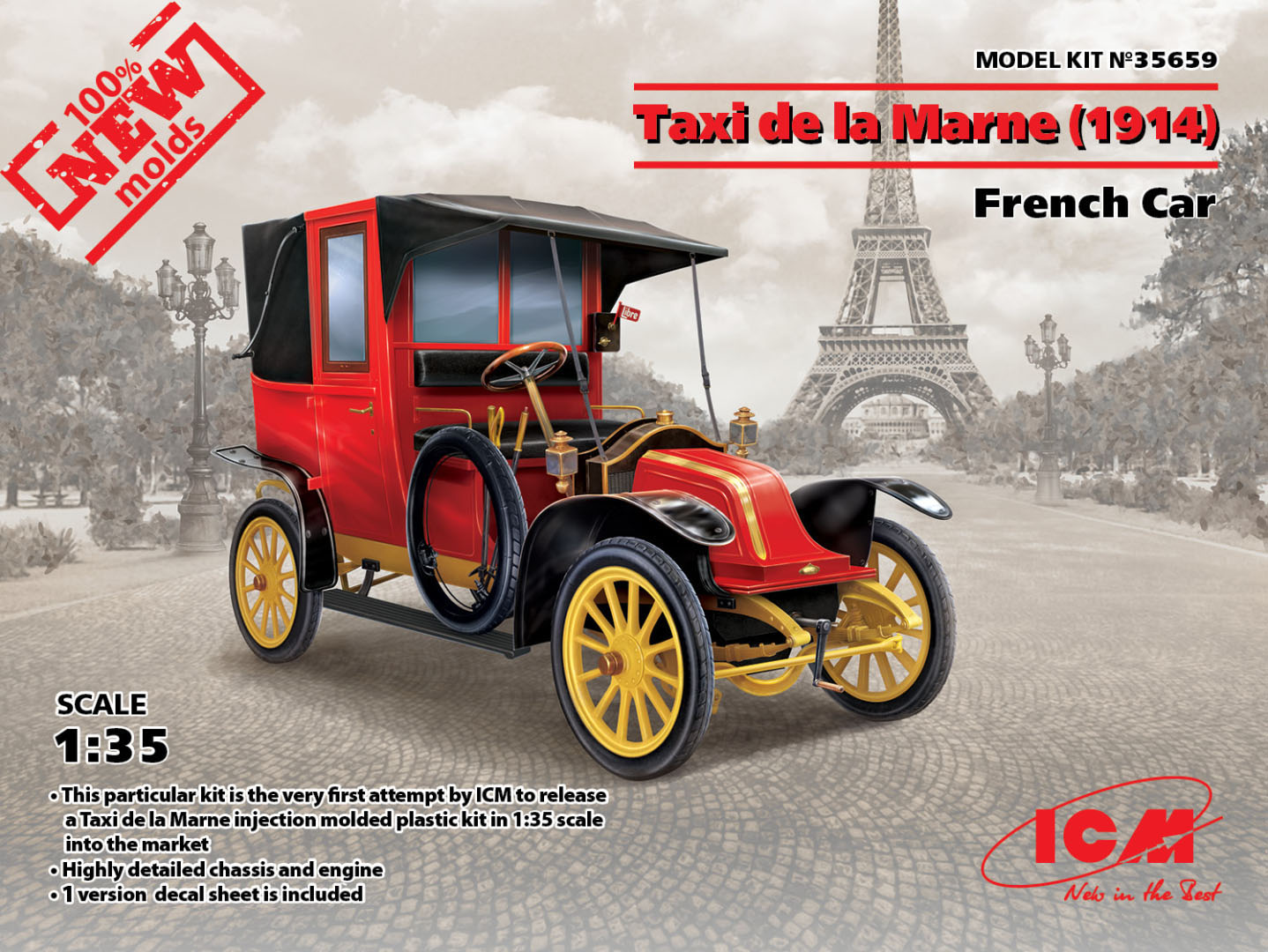 Taxi de la Marne (1914), French Car 1/35