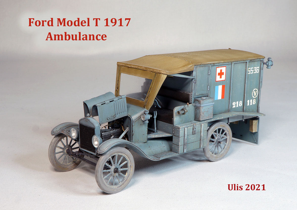 Model T 1917 Ambulance, WWI American Car 1/35 - 4