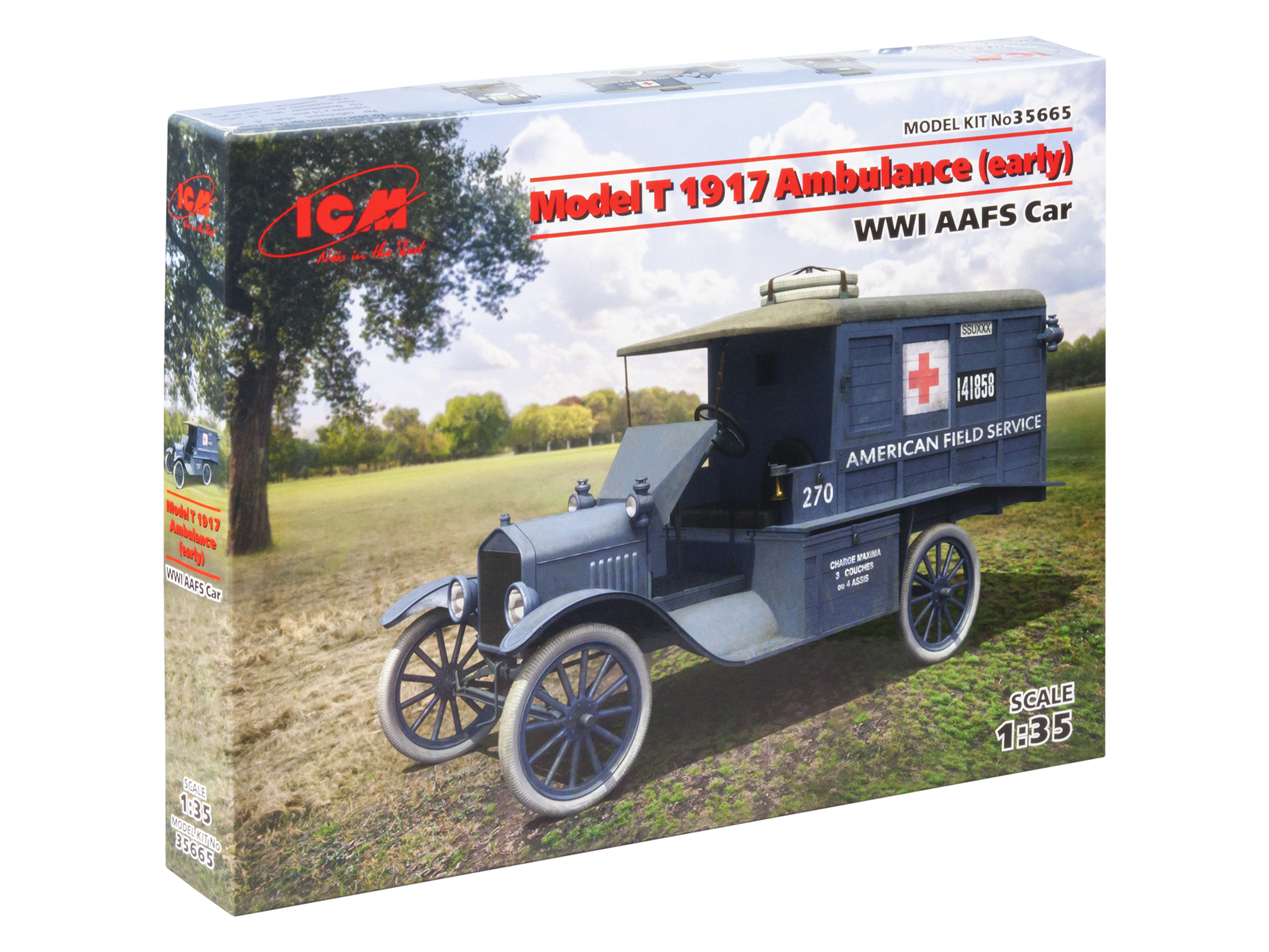 Model T 1917 Ambulance (early), WWI AAFS Car 1/35 - 3
