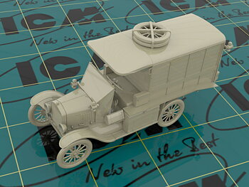 Model T 1917 Ambulance (early), WWI AAFS Car 1/35