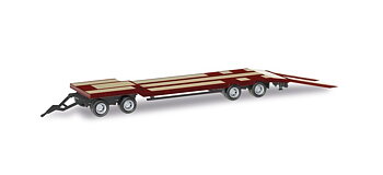 Goldhofer TU 4 maskintrailer, vinröd