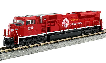 Diesellok SD90/43MAC CP #9159 Pulling for United Way