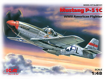 Mustang P-51C, WWII American Fighter 1/48