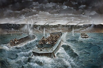 LCVP w. US Infantry 1/35