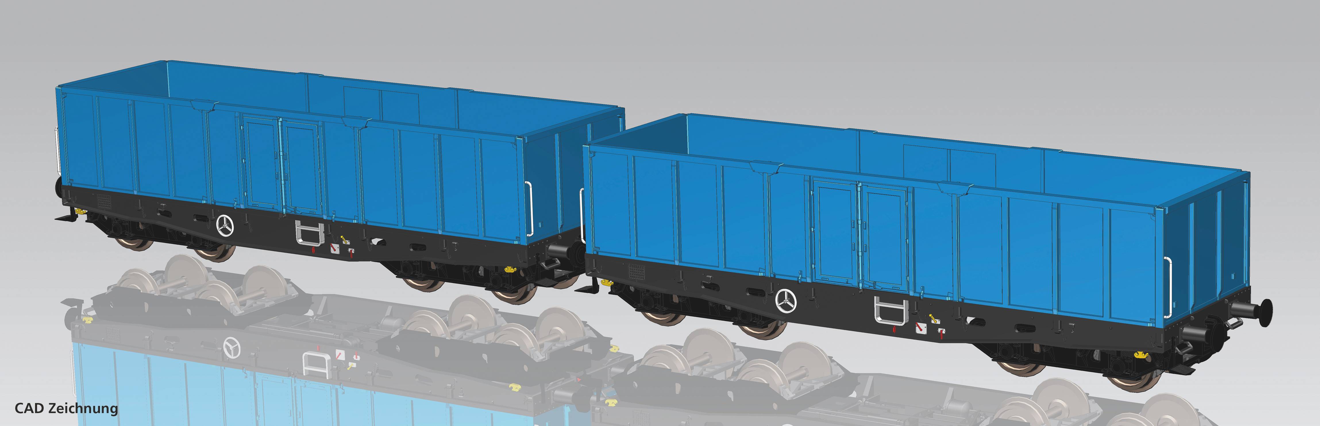 Vagnset: 2x godsvagn 401Zk PKP Cargo Ep. VI