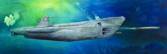 DKM U-Boat Type VIIC U-552 FULL INTERIOR DETAIL AND CREW (L.