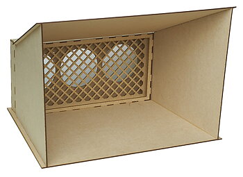 Dragskåp med öppning 47x36 cm