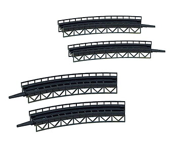 4 Auffahrten (gebogen, 195 +
