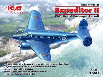 Expeditor II, WWII British Passenger Aircraft, 1/48