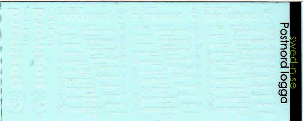 Decals 'Postnord', N-scale