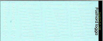 Decals 'Postnord', N-scale