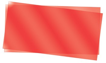 Slät skiva, röd klar, 0.25mm - 15x30cm (2)