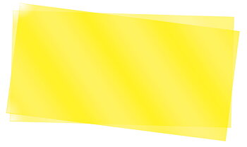 Slät skiva, gul klar, 0.25mm - 15x30cm (2)