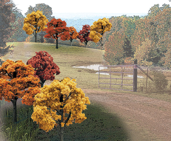 Trees Fall Colors 2 - 3"