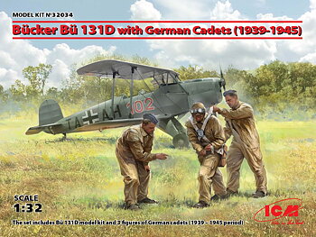 Bücker Bü 131D med tyska kadetter (1939-45) 1/32
