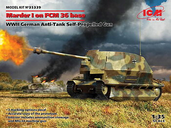 Marder I – Tysk WWII Anti-Tank på FCM 36 Chassi 1/35