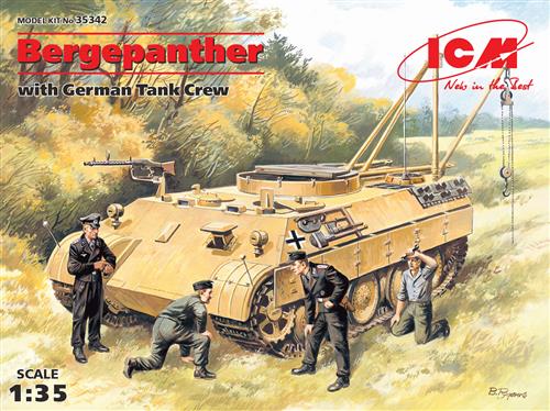 Bergepanther – Tysk WWII Tank m. besättning 1/35