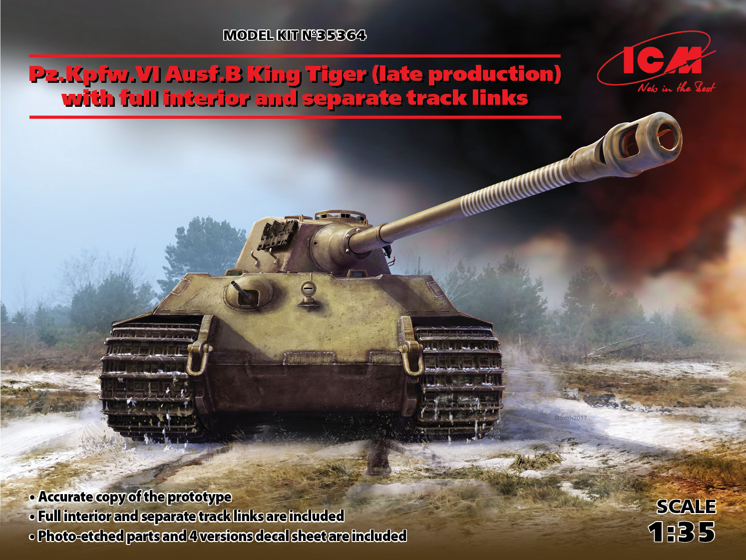 PzKpfw.VI ausf.B King Tiger w. full interior 1/35