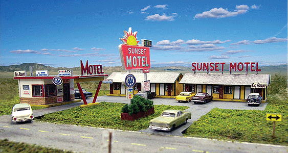 Sunset Motel, Lasercut