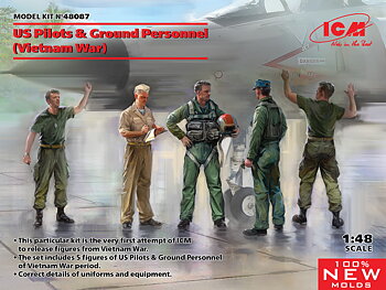 US Pilots/ground crew (1965-73) 5 fig.1/48