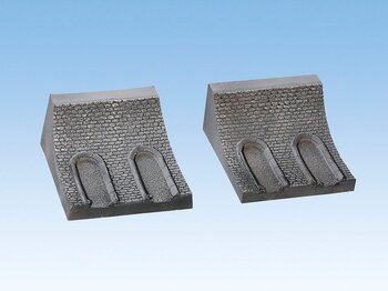 Tunnelbeklädnad, sten, rak 10cm, 2st