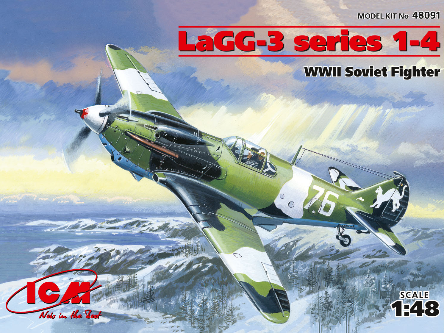 LaGG-3 Series 1-4 WWII Soviet Fighter 1/48