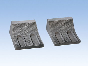 Tunnelbeklädnad, sten, böjd 10cm, 2st