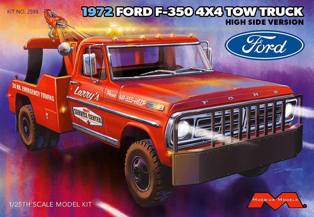 72' Ford F-350 4x4 Tow Truck, 1/25