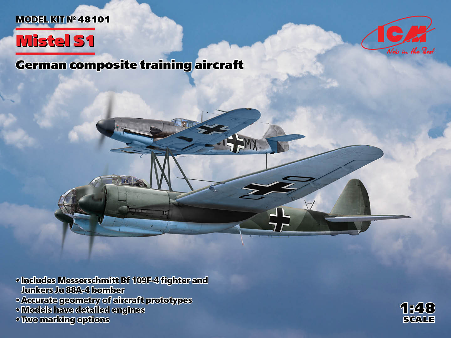 Mistel S1 German composite training aircraft 1/48