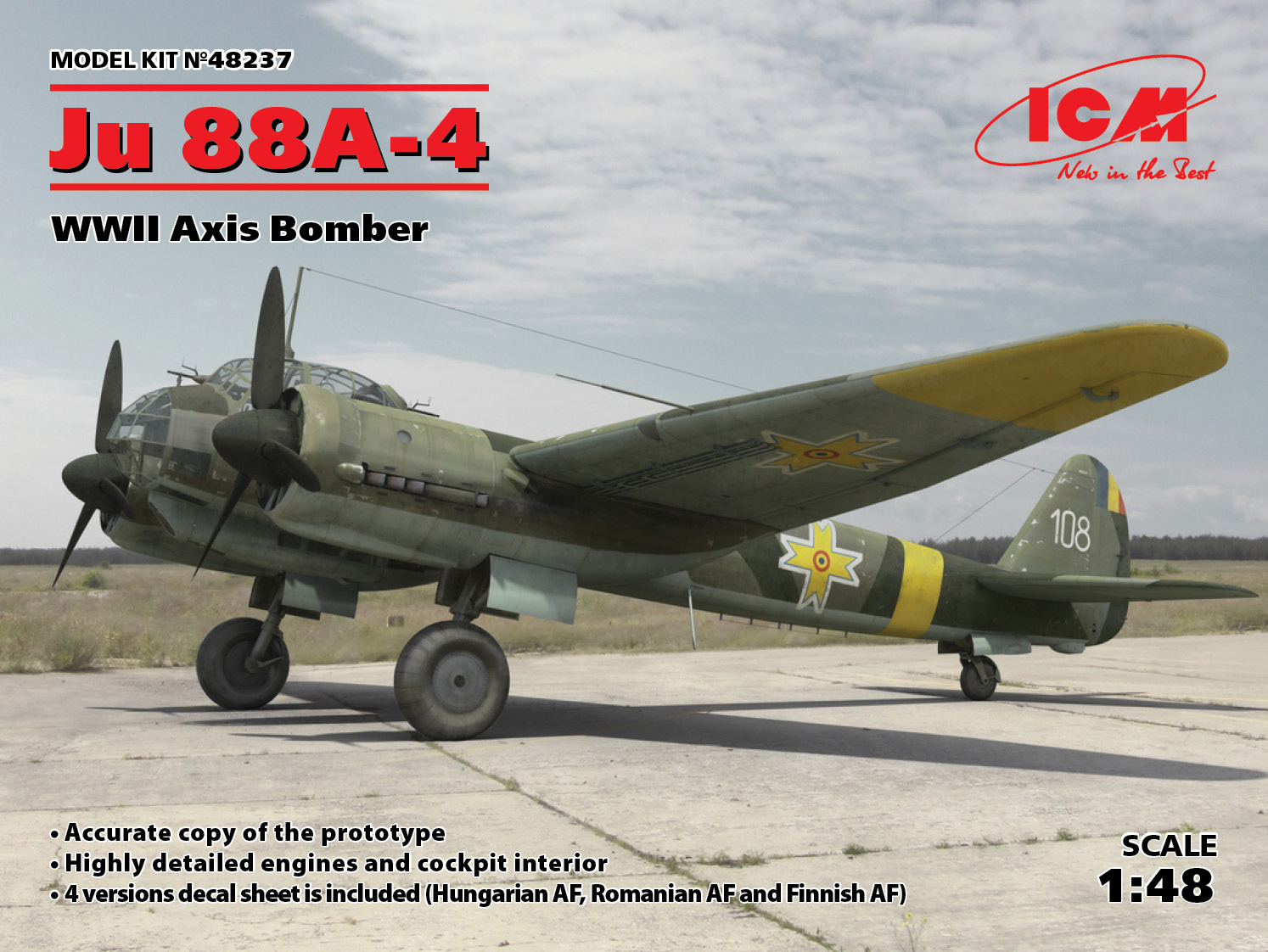 Ju 88A-4 WWII Axis Bomber 1/48