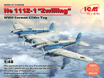 He 111Z-1 'Zwilling' WWII German Glider Tug 1/48