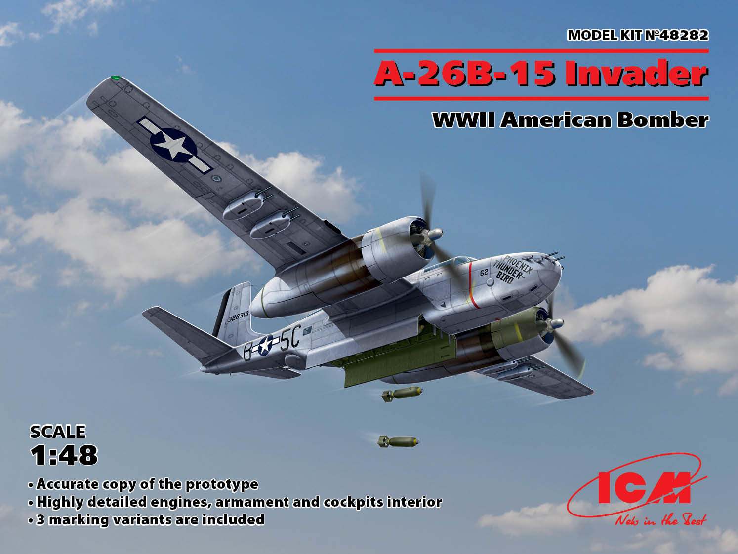 A-26B-15 Invader WWII American Bomber 1/48