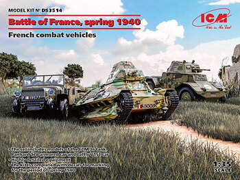 Battle of France, spring 1940 Fench combat vehicles 1/35