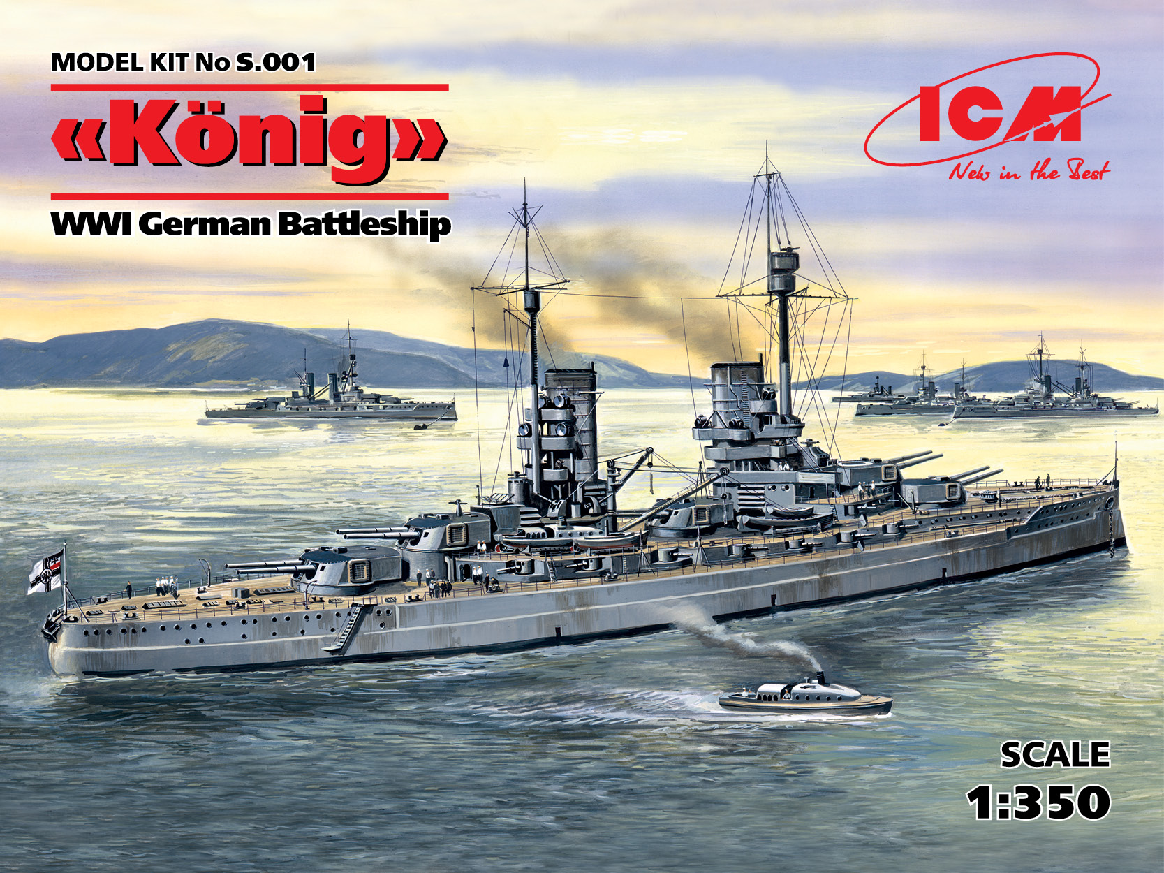 König, WWII German Battleship 1/350