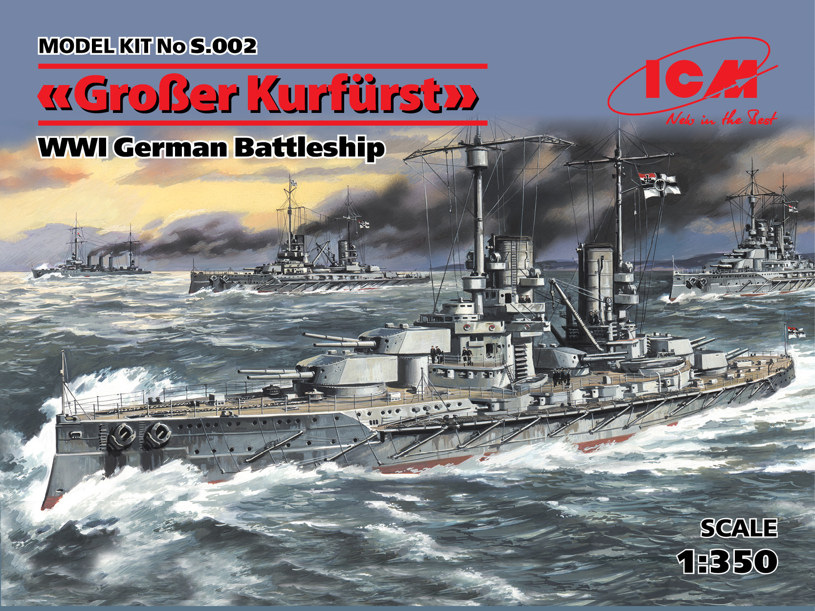 Grosser Kurfürst, WWII German Battleship 1/350