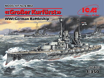 Grosser Kurfürst, WWII German Battleship 1/350