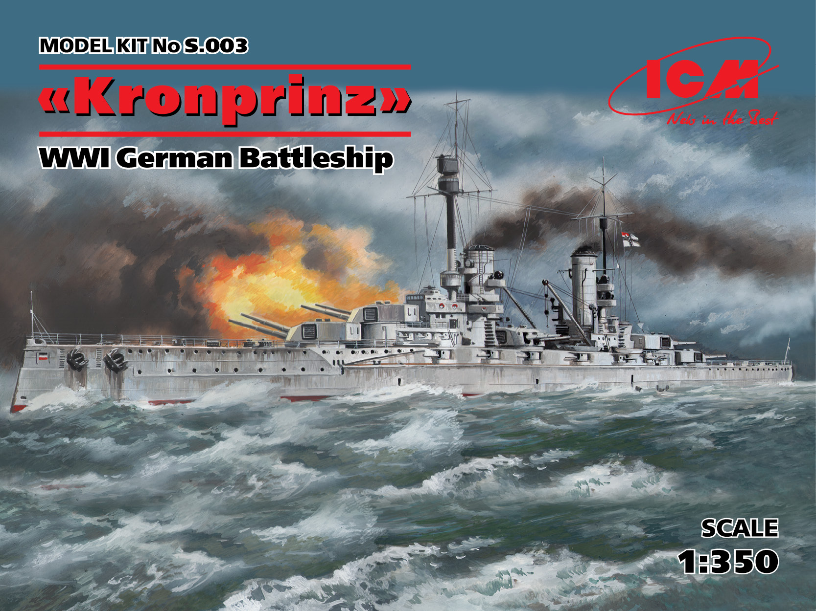 Kronprinz, WWII German Battleship 1/350