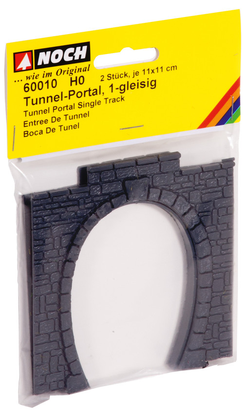 Tunnelportaler för enkelspår, 2st, H0 - 2