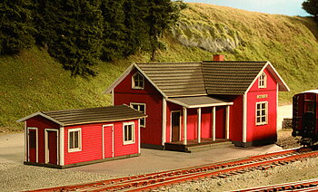 Sidobyggnad med toalett, Linnefors