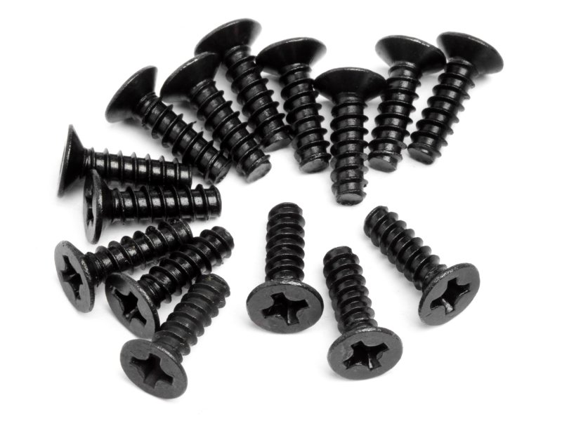 Countersunk Cross Head Self-Tapping Screw M3x10mm 15pcs