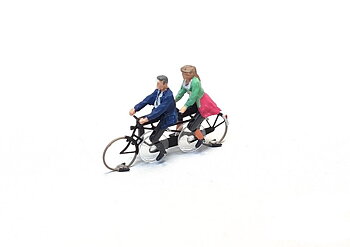 Tandemcykel med 2 cyklister