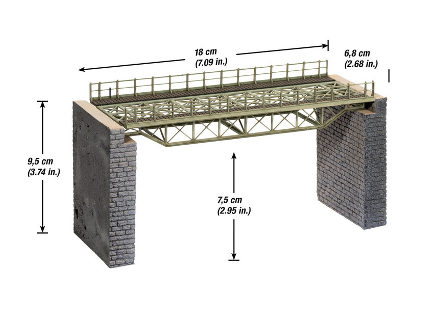 Ramp 18cm, Laser Cut, H0
