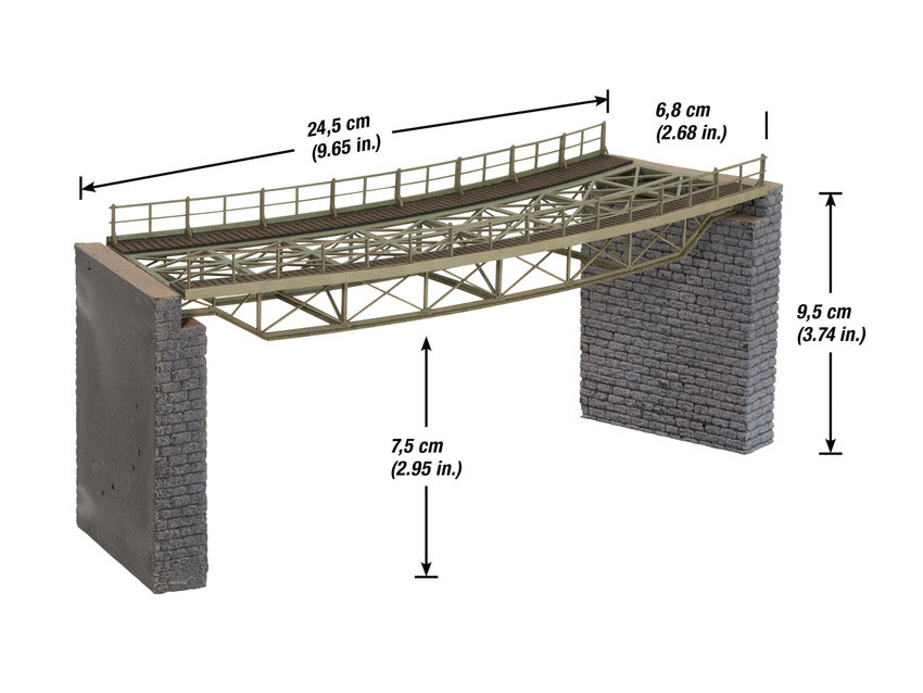 Ramp kurva 18cm R=437mm, Laser Cut, H0