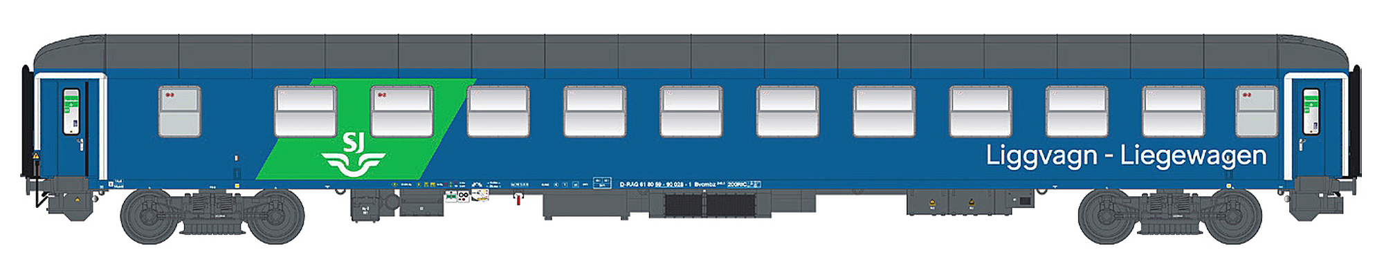Liggvagn Bvcmbz 249.1 RDC/SJ,