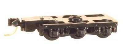 6-Wheel Pass Trucks w/ adj. couplers Silver 1pr (1018S)